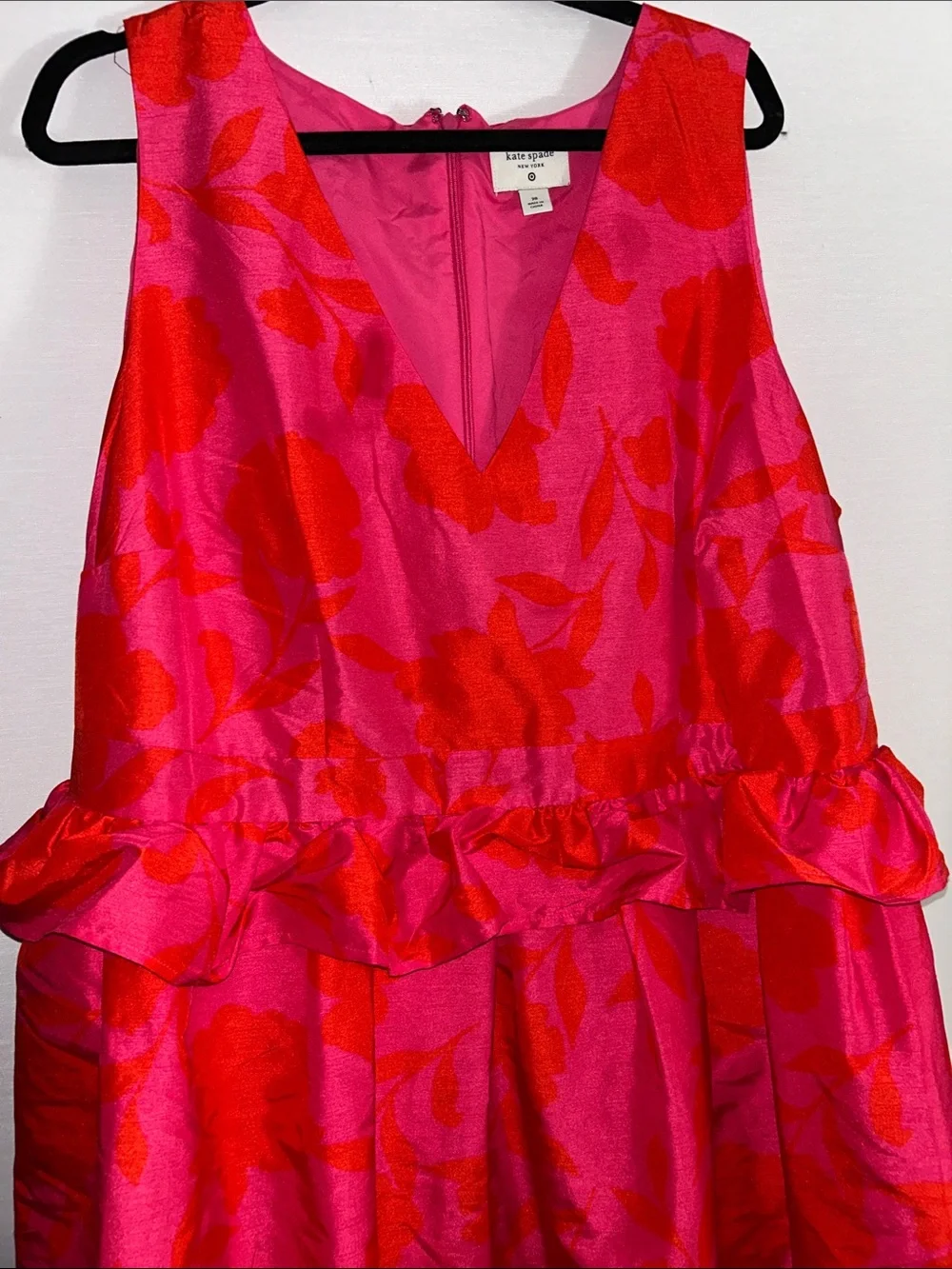 kate spade Hot Pink and Red Floral Dress